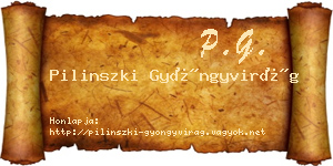 Pilinszki Gyöngyvirág névjegykártya